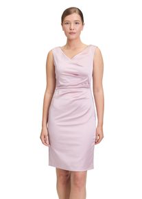 Vera Mont Damen Etuikleid "Vera Mont Etuikleid mit Raffung", rosa, feminin, Gr. 44, Satin, Obermaterial: 96% Polyester, 4% Elasthan. Futter: 100%