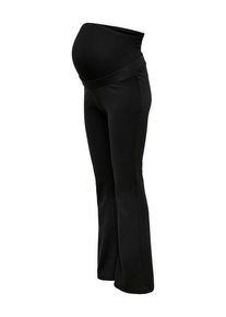Only Maternity Damen Stretch-Umstandshose "OLMFEVER STRETCH FLAIRED PANTS JRS NOOS", schwarz, modisch, Gr. XL, unifarben, Web, Obermaterial: 95%