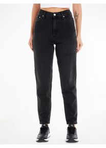 Damen Mom-Jeans "MOM JEAN", schwarz, feminin, Gr. 28, Calvin Klein Jeans, unifarben, Denim/Jeans, Obermaterial: 99% Baumwolle, 1% Elasthan, Jeans,