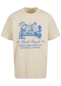MisterTee Herren T-Shirt "MisterTee Etoile Royale Oversize Tee", beige, casual, Gr. XL, bedruckt, 100% Baumwolle, Shirts