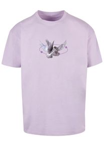 Herren Kurzarmshirt "Upscale by Mister Tee Herren Vive la Liberte Oversize Tee", lila, casual, Gr. XXL, UPSCALE BY MISTER TEE, unifarben, 100%