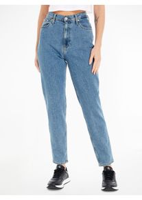 Damen Mom-Jeans "MOM JEAN", blau, feminin, Gr. 26, Calvin Klein Jeans, unifarben, Denim/Jeans, Obermaterial: 99% Baumwolle, 1% Elasthan, Jeans,