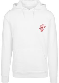 MisterTee Herren Kapuzensweatshirt "MisterTee Negroni Please Hoody", weiß, Gr. S, bedruckt, 65% Baumwolle, 35% Polyester, Sweatshirts