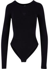 Urban Classics Damen Body "Urban Classics Damen Ladies Stretch Jersey Longsleeve Body", schwarz, Gr. L, 95% Baumwolle, 5% Elasthan, Bodies