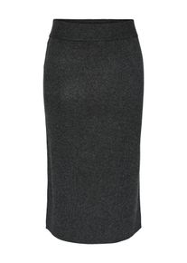 Y.A.S Damen Strickrock "YASASSI HW MIDI KNIT SKIRT S. NOOS", grau, modisch, Gr. XL, unifarben, Strick, Obermaterial: 51% Polyester, 36% Viskose, 10%