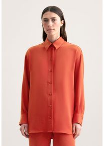 Seidensticker Damen Longbluse, orange, Gr. 42, unifarben, 100% Polyester, Blusen, Uni