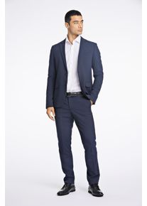 LINDBERGH Herren Anzug, blau, Gr. 56, Stoff, Obermaterial: 68% Polyester, 30% Viskose, 2% Elasthan, Anzüge, mit Stretch