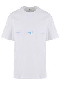 Herren T-Shirt "Upscale by Mister Tee Find Love Oversize Tee", weiß, casual, Gr. M, UPSCALE BY MISTER TEE, bedruckt, 100% Baumwolle, Shirts