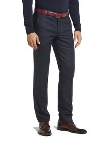 MEYER Herren Stoffhose "Bonn", blau, Gr. 50, unifarben, 60% Baumwolle;38% Polyester;2% Elasthan, Hosen, mit Französische Seitentaschen