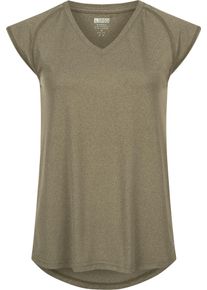 LPO Damen Funktionsshirt "Damen Funktionstop Anabel"fallen rock melange, Gr. 38, 94% Polyester, 6% Elasthan, Shirts