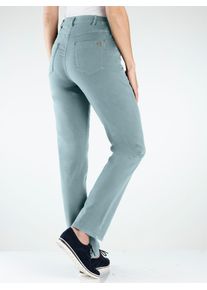 Classic Basics Damen 5-Pocket-Jeans, grün, Gr. 19, unifarben, 98% Baumwolle, 2% Elasthan, Jeans