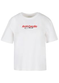 MISS TEE Herren T-Shirt "Miss Tee Anti Cardio Club Tee", weiß, casual, Gr. XL, bedruckt, 100% Baumwolle, Shirts