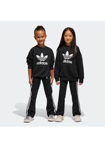 Kinder Trainingsanzug "LOOSE CREW SET", schwarz, sportlich, Gr. 104, adidas originals, Obermaterial: 93% Baumwolle, 7% Polyester, Sportanzüge