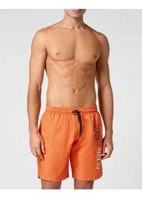 Plein Sport Herren Badehose "Scratch"20, orange, Gr. M, Obermaterial: 100% Polyester, Badehosen