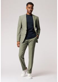 Roy Robson Herren Anzughose "Modischer Anzug im Slim Fit", grün, klassisch, Gr. 26, unifarben, 53% Polyester, 43% Schurwolle, 4% Elasthan, Hosen