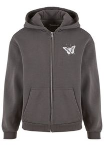 Herren Sweatjacke "Upscale by Mister Tee Let‘s Get Lost Fluffy Zip Hoody", grau, Gr. XXL, UPSCALE BY MISTER TEE, 70% Baumwolle, 30% Polyester,