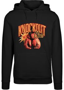 MisterTee Herren Kapuzensweatshirt "MisterTee Knockout Club Hoody", schwarz, Gr. M, bedruckt, 65% Baumwolle, 35% Polyester, Sweatshirts