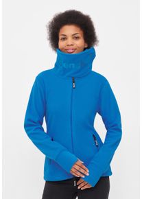 Bench. Damen Fleecejacke "FUNNEL", blau, modisch, Gr. 42, unifarben, Fleece, Obermaterial: 100% Polyester, Jacken