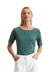 Marc O'Polo MARC O'POLO Damen T-Shirt "aus softem Slub-Jersey"summer pine, Basic, Gr. L, unifarben, Obermaterial: 100% Baumwolle, Shirts