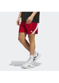 Herren Trainingsshorts "M ICON SQUAD S"team power rot, weiß, weiß, sportlich, Gr. M, adidas Performance, clean, Obermaterial: 100% Polyester, Hosen
