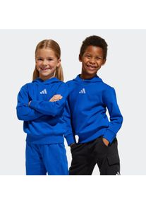 Kinder Kapuzensweatshirt "LK SL FL HD", blau, sportlich, Gr. 110, adidas Sportswear, Obermaterial: 71% Baumwolle, 29% Polyester, Sweatshirts