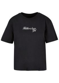 MISS TEE Herren T-Shirt "Miss Tee Heartbreaker Girl Tee", schwarz, casual, Gr. L, bedruckt, 100% Baumwolle, Shirts