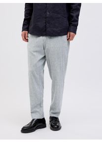 Jack & Jones JACK & JONES Herren Jogginghose "JPSTACE DAVE BREEZE JOGGER SN", blau, modisch, Gr. M, unifarben, Web, Obermaterial: 81% Baumwolle, 15% Leinen, 4%
