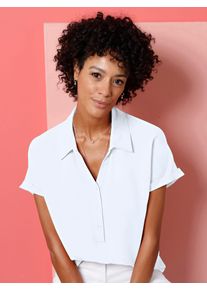 Classic Basics Damen Kurzarmbluse, beige, Gr. 54, unifarben, 100% Viskose, Blusen