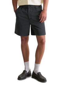 Marc O'Polo Herren Shorts "aus elastischem Bio-Baumwoll-Twill", blau, Gr. S, MARC O'POLO DENIM, unifarben, Obermaterial: 98% Baumwolle, 2% Elasthan, Hosen