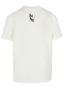 Merchcode Herren T-Shirt "Merchcode Herren Love Heavy Oversized Tee", weiß, casual, Gr. L, bedruckt, 100% Baumwolle, Shirts