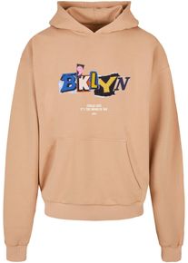Herren Kapuzensweatshirt "Upscale by Mister Tee Herren BRKLYN Hoodie", beige, Gr. XXL, UPSCALE BY MISTER TEE, unifarben, 100% Baumwolle, Sweatshirts