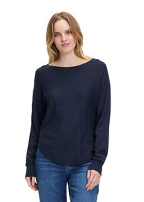 BETTY & CO BETTY & CO Damen Strickpullover "Betty & Co Feinstrickpullover mit U-Boot-Ausschnitt", blau, casual, Gr. 46, Strick, Obermaterial: 80% Viskose, 20%