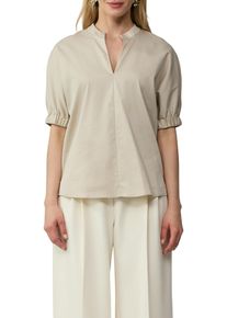 Damen Kurzarmbluse, beige, casual, Gr. 34, s.Oliver BLACK LABEL, unifarben, Obermaterial: 71% Baumwolle, 25% Polyamid, 4% Elasthan, Blusen, mit