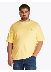 Tommy Hilfiger Big & Tall Herren T-Shirt "BT-ESSENTIAL REG FIT SOLID TEE-B"citronella, casual, Gr. XXXL, TOMMY HILFIGER BIG & TALL, Single Jersey, Obermaterial: 100%