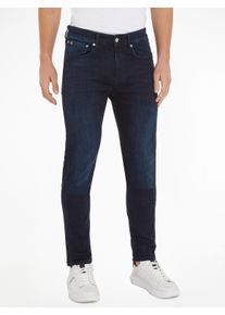 Herren Skinny-fit-Jeans "SKINNY", blau, casual, Gr. 32, Calvin Klein Jeans, Denim/Jeans, Obermaterial: 92% Baumwolle, 6% Elastomultiester, 2%