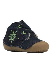 Richter Kinder Lauflernschuh "Richie WMS: Mittel", Gr. 19, blau, Veloursleder, casual, Schuhe, Winterschuh, Babyschuh mit Warmfutter