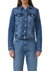 QS Damen Jeansjacke, blau, casual, Gr. XXL, unifarben, Denim/Jeans, Obermaterial: 99% Baumwolle, 1% Elasthan, Jacken, mit Stretch