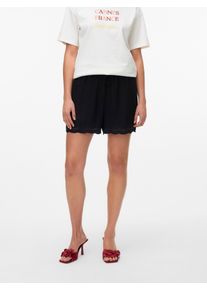 Véro Moda VERO MODA Damen Shorts "VMPEACH NW SHORTS WVN GA", schwarz, modisch, Gr. M, unifarben, Web, Obermaterial: 82% Viskose, 18% Nylon, Hosen