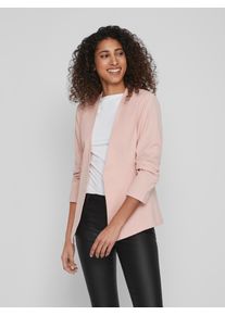 Vila Damen Kurzblazer "VIHER NEW 3/4 BLAZER -NOOS", rosa, modisch, Gr. XS, unifarben, Web, Obermaterial: 63% Polyester, 33% Viskose, 4% Elasthan,