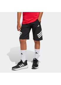 Kinder Shorts "J NXT SHORTS", schwarz-weiß, sportlich, Gr. 128, adidas Sportswear, Obermaterial: 87% Polyester, 13% Elasthan. Rückenteil: 83%