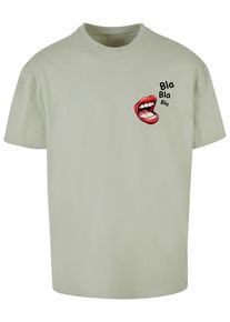Merchcode Herren T-Shirt "Merchcode Herren Bla Bla Bla Comic Heavy Oversized Tee", weiß, casual, Gr. M, bedruckt, 100% Baumwolle, Shirts