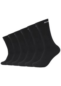 Skechers Damen Socken "mesh ventilation", Gr. 47, schwarz, Baumwollmischung, unifarben, Socken, mit verstärktem Fersen- und Zehenbereich, druckfreier