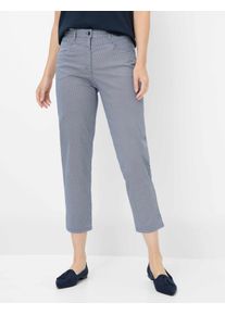Damen 5-Pocket-Hose "Style CAREN NEW 6/8", blau, Gr. 42, RAPHAELA BY Brax, 97% Baumwolle, 3% Elasthan, Hosen