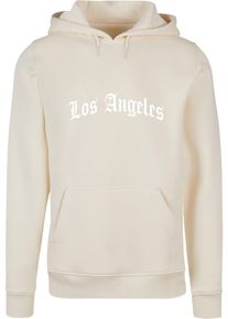 MisterTee Herren Sweatshirt "MisterTee Herren Los Angeles Wording Hoody", beige, Gr. XL, unifarben, 65% Baumwolle, 35% Polyester, Sweatshirts
