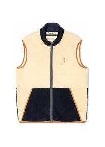 Fleeceweste Revolution Fleece Vest in Block Colors Herren (Gr M |beige)