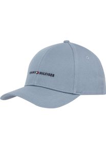 Tommy Hilfiger Damen Baseball Cap "TH FOUNDATION HCT 6 PANEL CAP"brisk blau, casual, unifarben, Web, Baumwolle, Caps, Mit festem Schirm