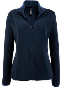 DEPROC Active Damen Fleecejacke "DECORAH II WOMEN", blau, casual, Gr. 42, 100% Polyester, Jacken, weiche Fleecejacke in traditioneller Optik