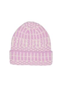 KIDS Only Damen Beanie "KOGKIMORA PATTERN BEANIE ACC", rosa, casual, Gr. 1, gemustert, Strick, Kunstfaser, Mützen