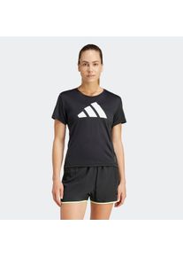 Damen Laufshirt "RUN IT TEE", schwarz, sportlich, Gr. XL, adidas Performance, Obermaterial: 100% Polyester, Shirts