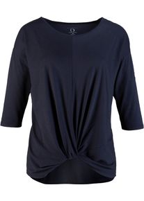 LPO Damen Funktionsshirt "MORAY TOP WOMEN", blau, casual, Gr. 38, 60% Baumwolle; 40% Polyester, Shirts, Funktionsshirt mit V-Ausschnitt